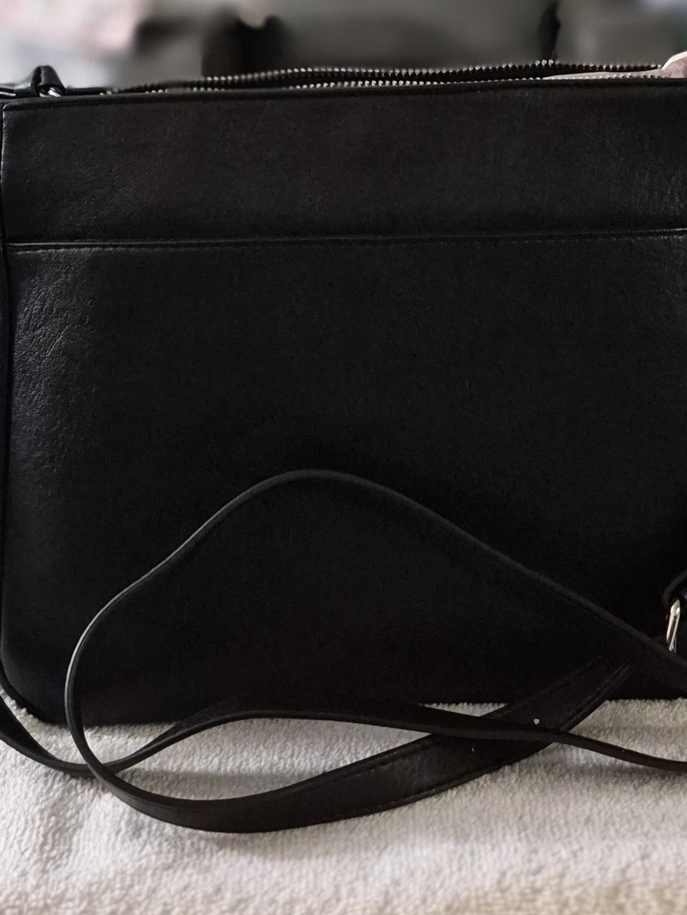 Rosetti Black Faux Leather Crossbody Bag - Picture 2 of 7